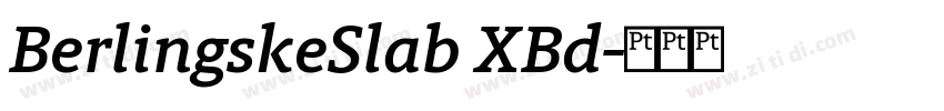 BerlingskeSlab XBd字体转换